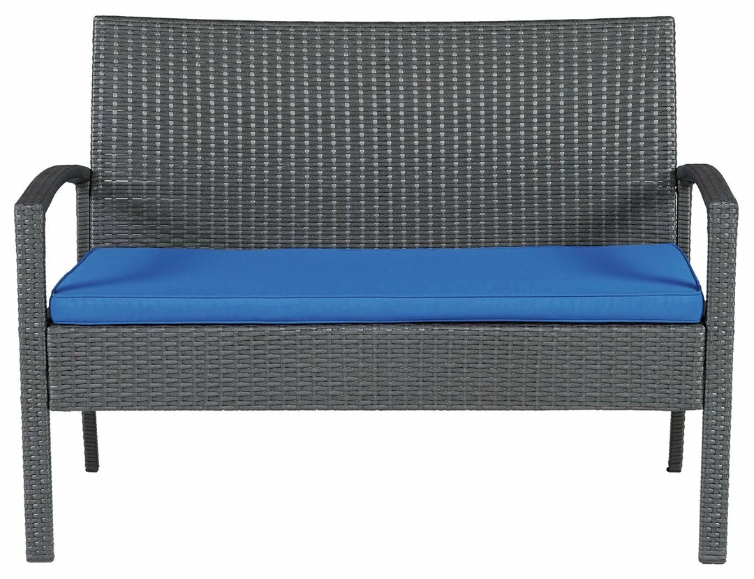 Best deal 😀 Signature Design By Ashley® Outdoor Sets Alina - Gray/blue - Love/chairs/table Set (4/cn) 🧨 13 Signature Design By Ashley® Outdoor Sets Alina - Gray/blue - Love/chairs/table Set (4/cn)