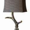 New ๐ Accessories Uttermost Stag Horn Dark Shade Table Lamp ๐ 2 Accessories Uttermost Stag Horn Dark Shade Table Lamp