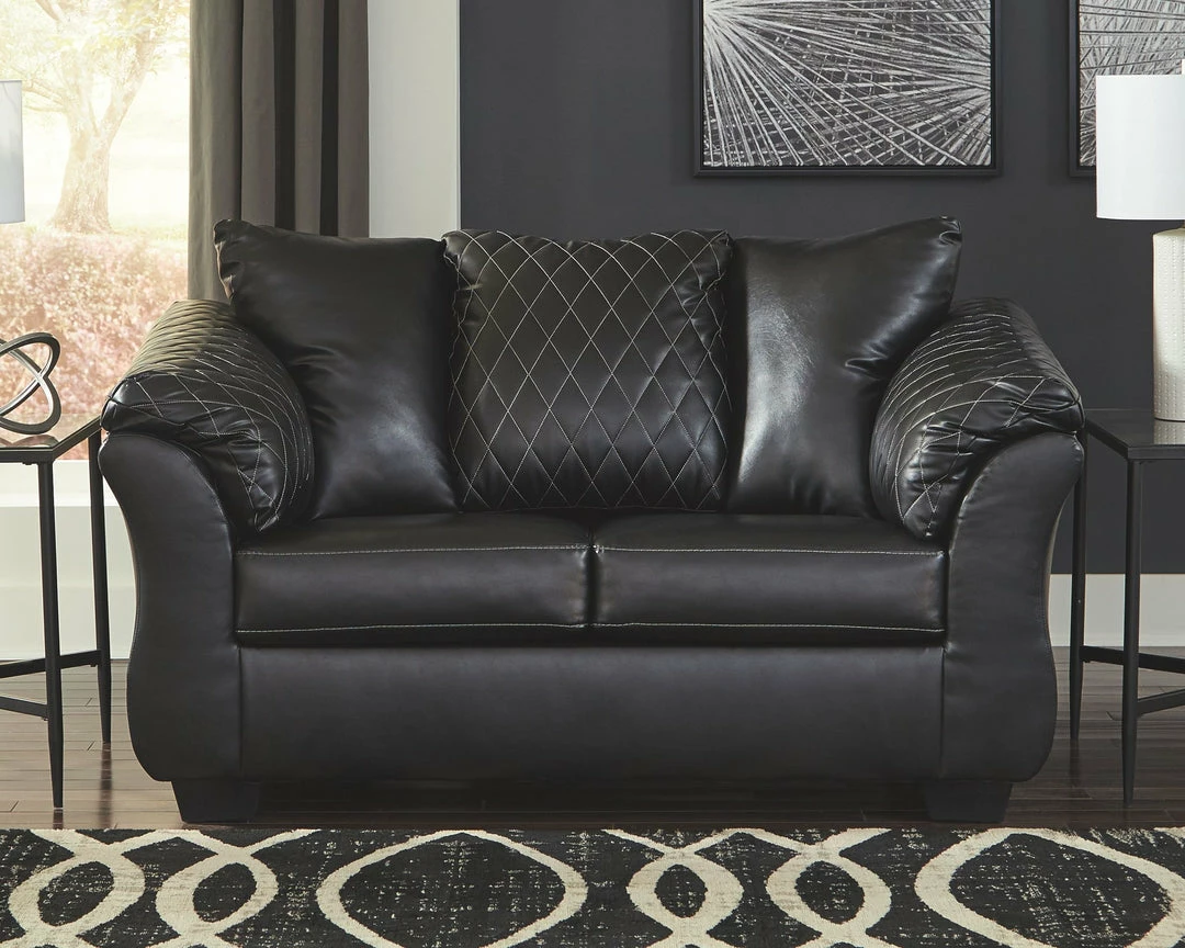 Brand new 🛒 Ashley Furniture Betrillo - Black - Loveseat ✨ 4 Ashley Furniture Betrillo - Black - Loveseat