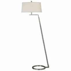 Accessories Uttermost Ordino Modern Nickel Floor Lamp