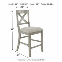 Buy ✔️ Ashley Furniture Stools Parellen - Gray - Upholstered Barstool (2/cn) ⌛ 11 Ashley Furniture Stools Parellen - Gray - Upholstered Barstool (2/cn)