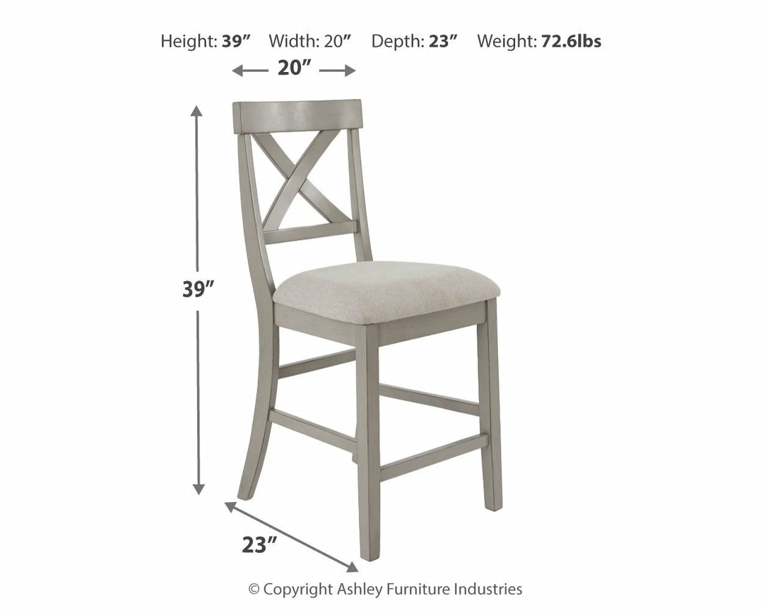 Buy ✔️ Ashley Furniture Stools Parellen - Gray - Upholstered Barstool (2/cn) ⌛ 6 Ashley Furniture Stools Parellen - Gray - Upholstered Barstool (2/cn)