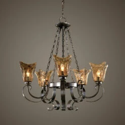 Accessories Uttermost Vetraio 5Lt Oil Rubbed Bronze Chandelier