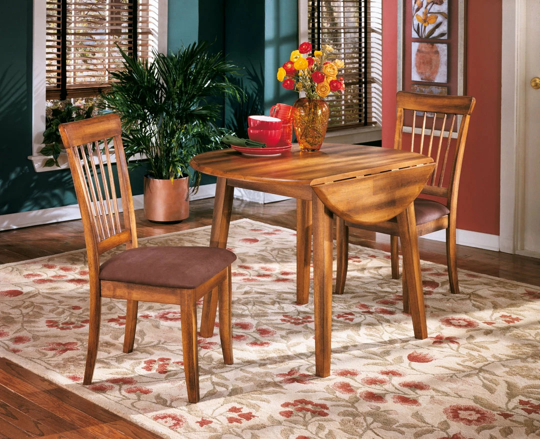 Cheapest 🌟 Ashley® Berringer - Dark Brown - Round Drm Drop Leaf Table 🌟 7 Ashley® Berringer - Dark Brown - Round Drm Drop Leaf Table