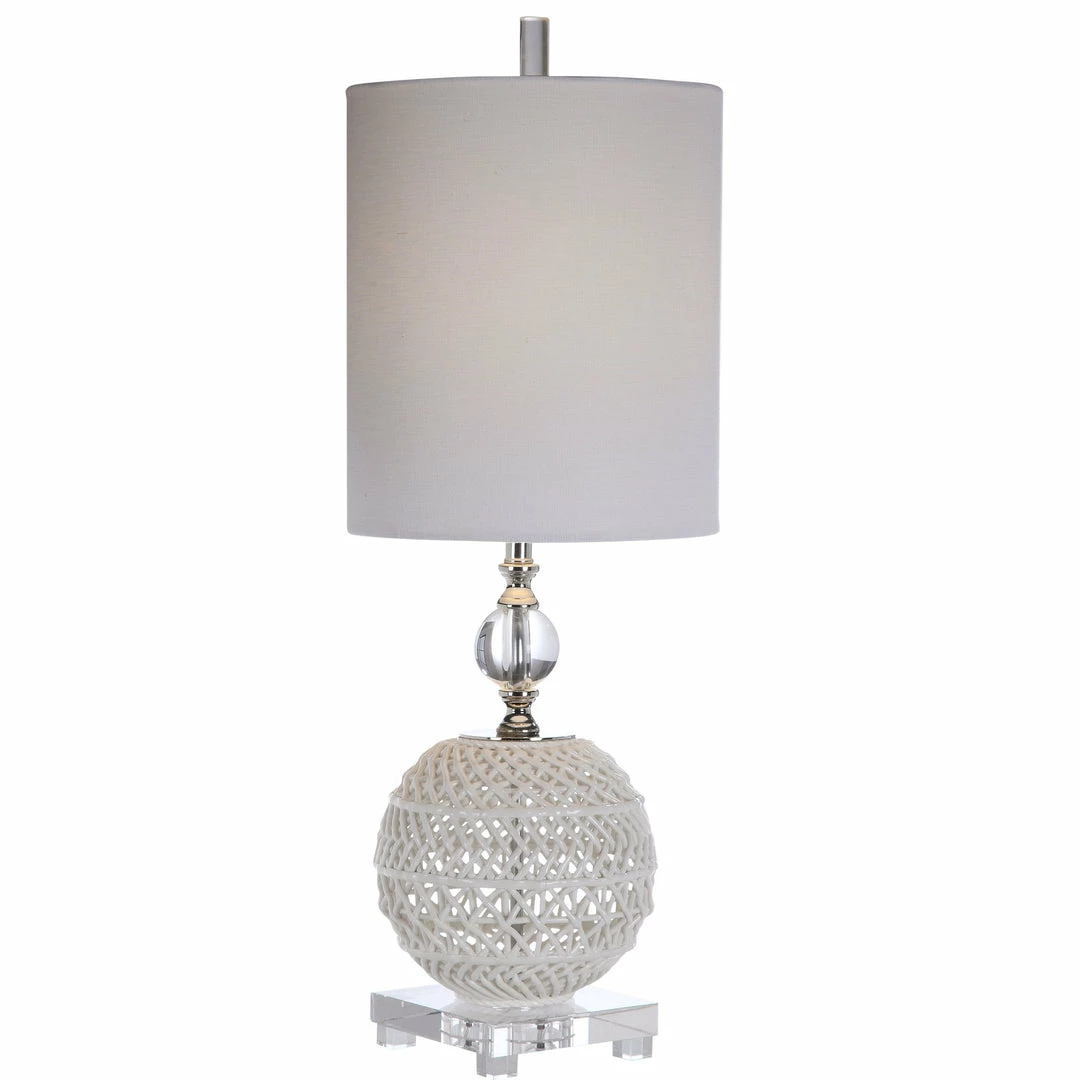 Promo 🥰 Uttermost Mazarine Open Ceramic Buffet Lamp 🧨 3 Uttermost Mazarine Open Ceramic Buffet Lamp