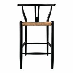 Moe's Home Collection Ventana Counter Stool Black And Natural Stools