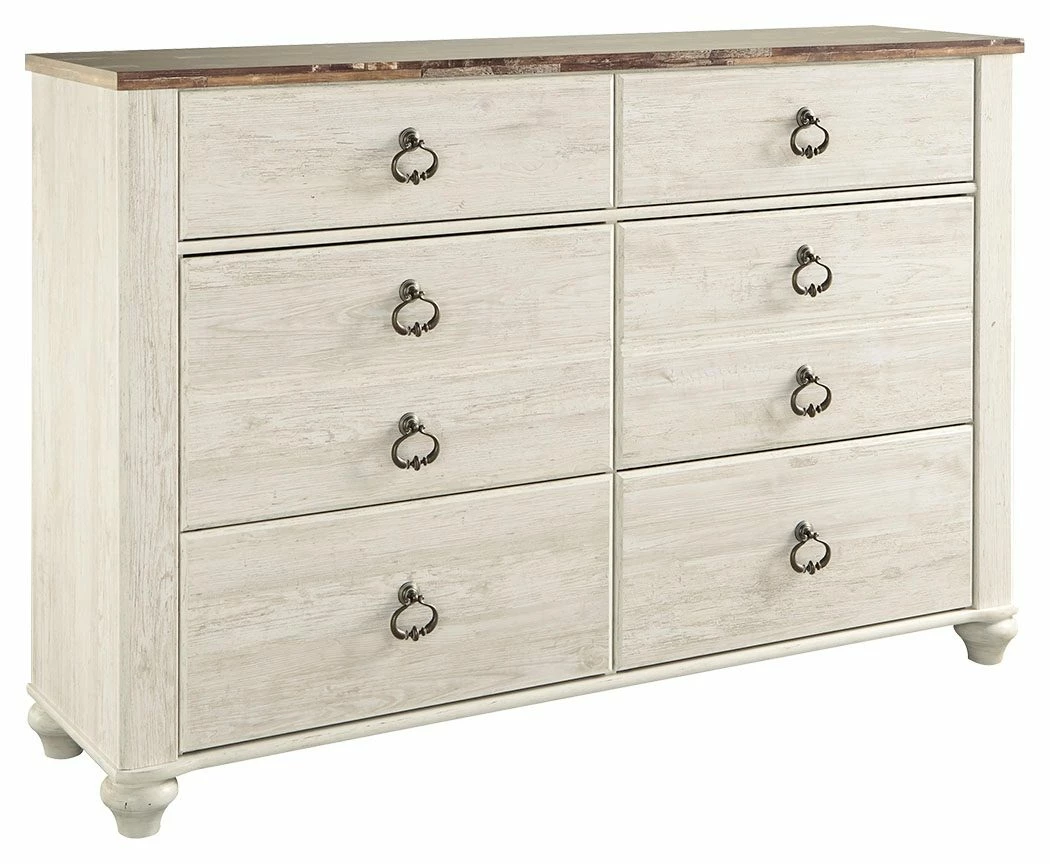 Discount ๐ Ashley Furniture Willowton - Attractive - ๐ Dresser, Mirror ๐ Dressers โญ 3 Ashley Furniture Willowton - Attractive - Dresser, Mirror Dressers