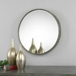Deals ❤️ Uttermost Nova Round Metal Mirror 😀 5 Uttermost Nova Round Metal Mirror
