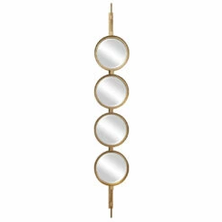 Uttermost Button Gold Mirror