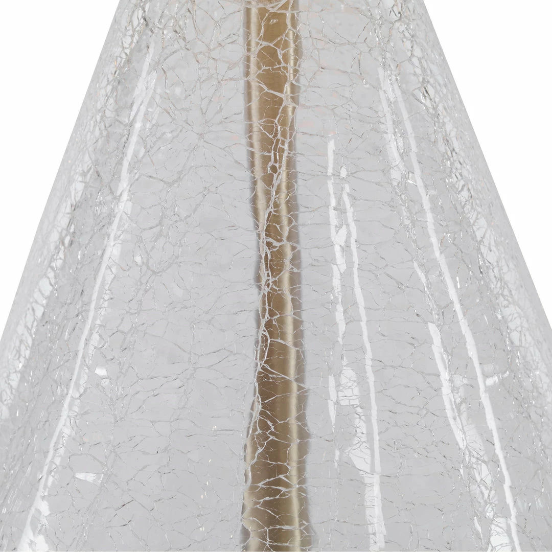 New ๐ฅ Uttermost Spezzano Crackled Glass Lamp Accessories ๐ 6 Uttermost Spezzano Crackled Glass Lamp Accessories