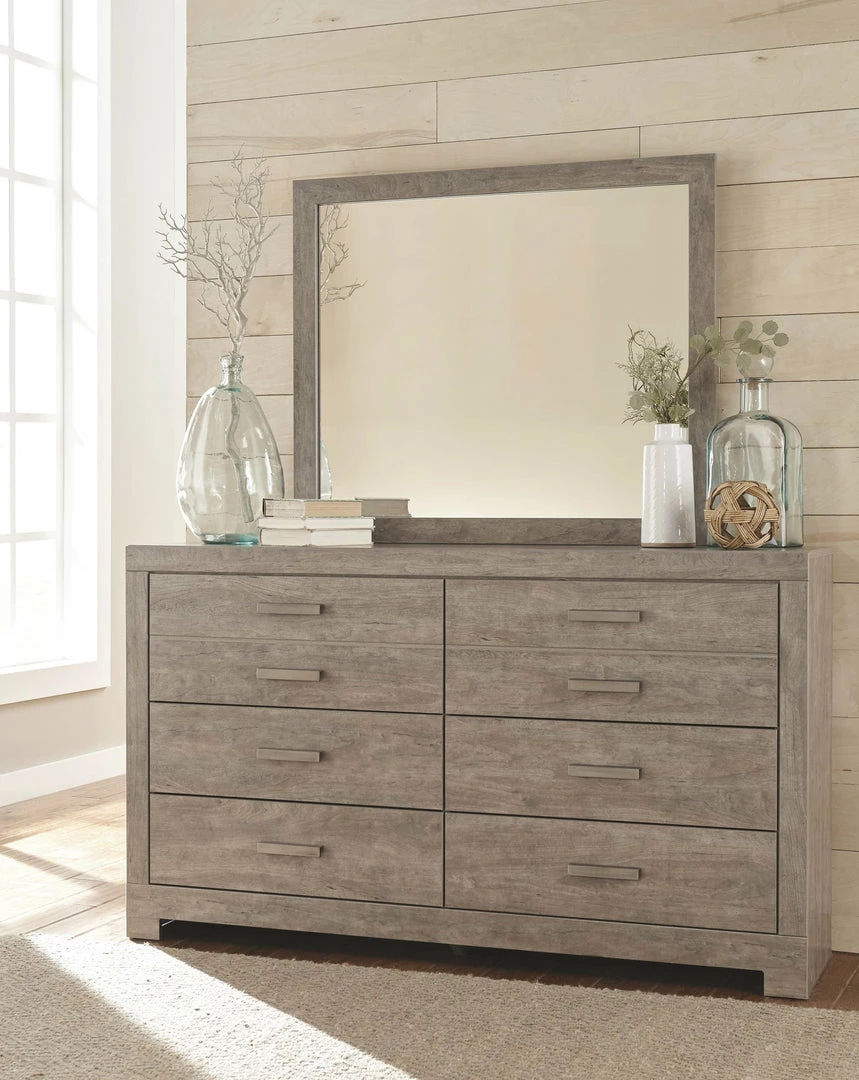 Best Sale 😍 Signature Design By Ashley® Culverbach - Gray - 5 Pc. - 👗 Dresser, Mirror, Queen Upholstered Bed, 2 Nightstands Bedroom Sets 🥰 5 Signature Design By Ashley® Culverbach - Gray - 5 Pc. - Dresser, Mirror, Queen Upholstered Bed, 2 Nightstands Bedroom Sets