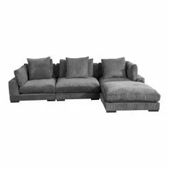 Moe's Home Collection Tumble Lounge Modular Sectional Charcoal Sectionals