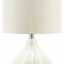 Ashley Furniture Rainermen - Off White - Ceramic Table Lamp (1/cn)