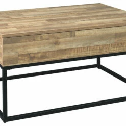 Ashley Furniture Gerdanet - Natural - Lift Top Cocktail Table