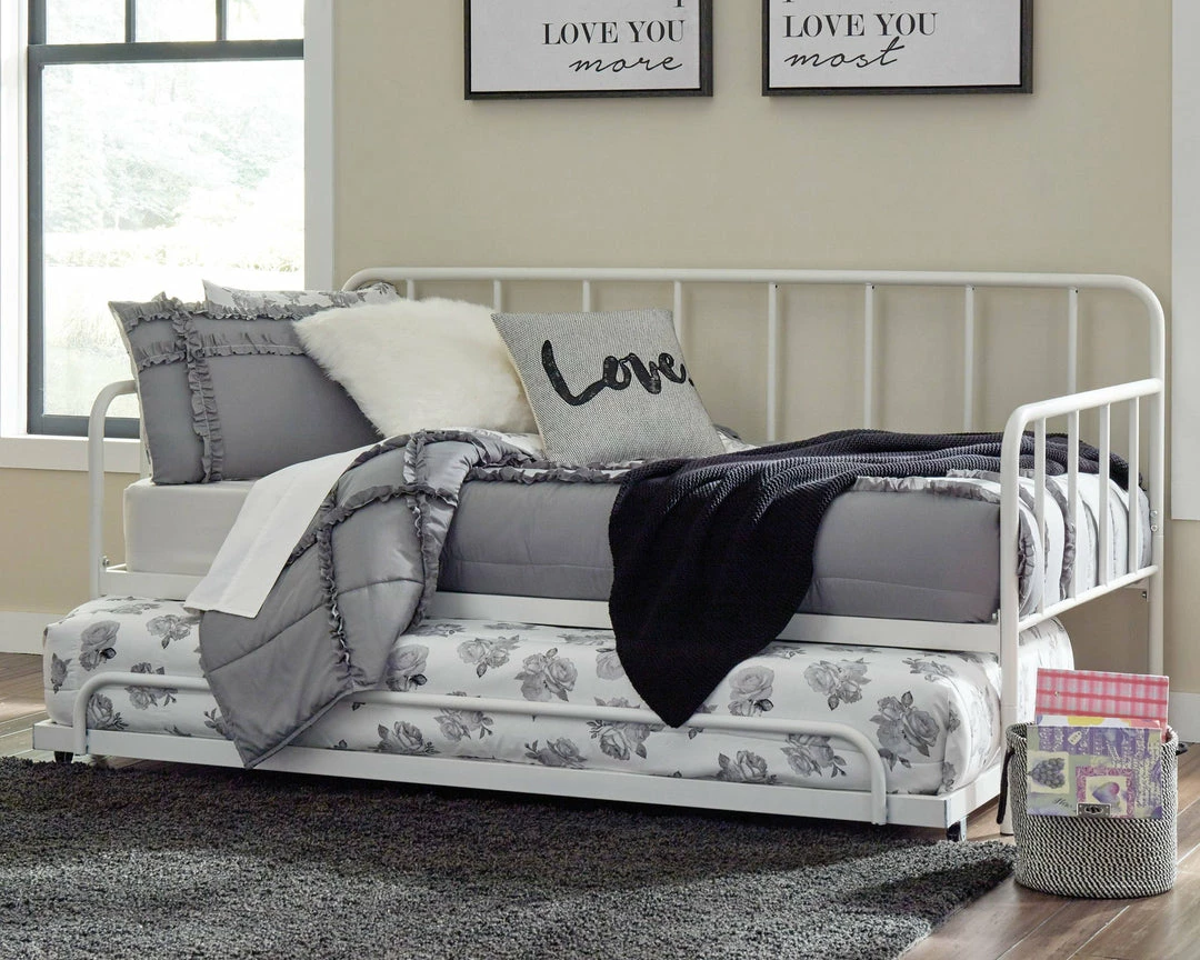 Flash Sale 🛒 Signature Design By Ashley® Beds Trentlore - Patterned - Metal Day Bed With Trundle 😉 4 Signature Design By Ashley® Beds Trentlore - Patterned - Metal Day Bed With Trundle