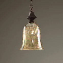 Accessories Uttermost Elba Crackle Glass Mini Pendant