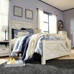 Signature Design By Ashley® Bellaby - Attractive - Crossbuck Panel Bed Beds