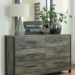 Signature Design By Ashley® Cazenfeld - Black/gray - 6 Pc. - Dresser, Mirror, Chest, King Panel Headboard, 2 Nightstands Bedroom Sets