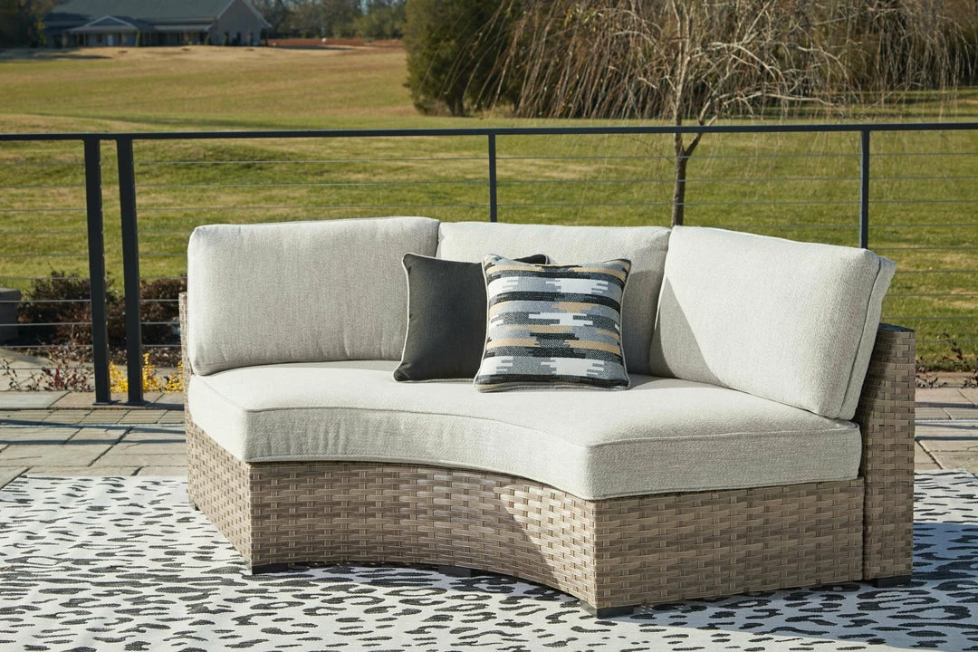Wholesale ๐ Ashley Furniture Loveseats Calworth - Beige - Curved Loveseat With Cushion ๐ 5 Ashley Furniture Loveseats Calworth - Beige - Curved Loveseat With Cushion