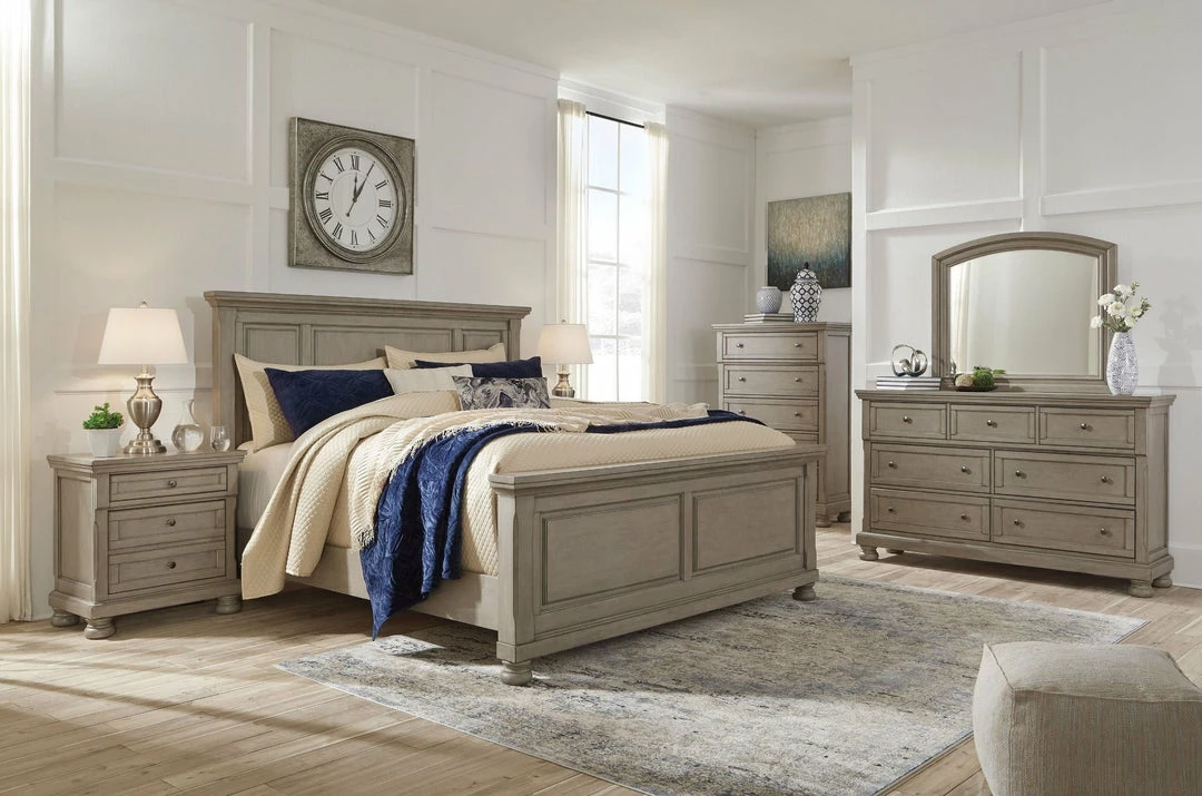 Budget 🎁 Signature Design By Ashley® Lettner - Light Gray - California Panel Bed 👍 4 Signature Design By Ashley® Lettner - Light Gray - California Panel Bed