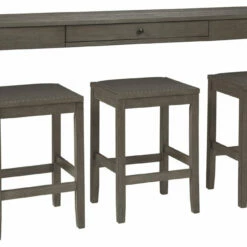 Ashley Furniture Dining Room Sets Caitbrook - Dark Gray - Rect Drm Counter Tbl Set(4/cn)
