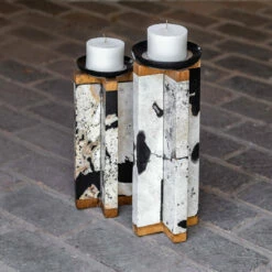 Deals ๐ Uttermost Illini Stone Candleholders, S/2 Table Decor ๐ฅ 6 Uttermost Illini Stone Candleholders, S/2 Table Decor