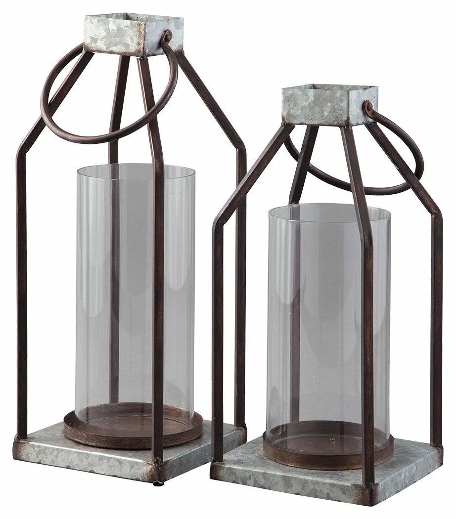 Cheap โ Ashley Furniture Diedrick - Gray/black - Lantern Set (2/cn) ๐ 3 Ashley Furniture Diedrick - Gray/black - Lantern Set (2/cn)