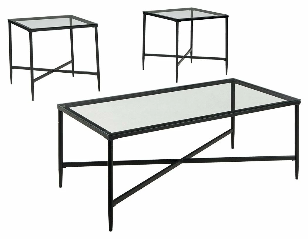 Brand new ๐ Ashley Furniture Augeron - Black - Occasional Table Set (3/cn) Tables โญ 3 Ashley Furniture Augeron - Black - Occasional Table Set (3/cn) Tables