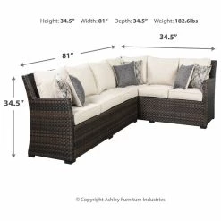 Signature Design By Ashley® Easy Isle - Dark Brown/beige - 3 Pc. - Lounge Set