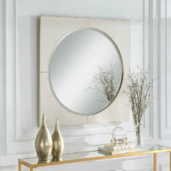 Flash Sale 🔔 Uttermost Cyprus White Square Mirror ❤️ 15 Uttermost Cyprus White Square Mirror