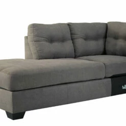 Benchcraft® Maier - Gray Dark - 3 Pc. - Lafr Chaise & Raf Sofa Sectional & Accent Ottoman Living Room Sets