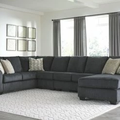 Signature Design By Ashley® Eltmann - Left Arm Facing Corner Chaise, Armless Loveseat, Right Arm Facing Sofa With Corner Wedge Sectional Sectionals