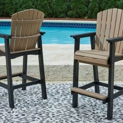 Signature Design By Ashley® Fairen Trail - Black/driftwood - 5 Pc. - Dining Set With 4 Chairs Outdoor Sets