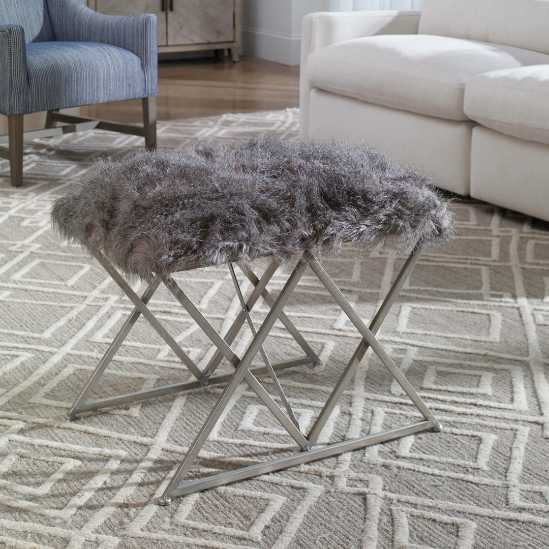 Best reviews of ✨ Uttermost Astairess Fur Small Bench Benches ✨ 6 Uttermost Astairess Fur Small Bench Benches