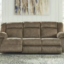 Signature Design By Ashley® Burkner - Mocha - Reclining Power Sofa, Reclining Power Loveseat, Power Rocker Recliner Reclining Furniture