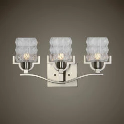 Uttermost Copeman Brushed Nickel 3 Light Vanity Strip