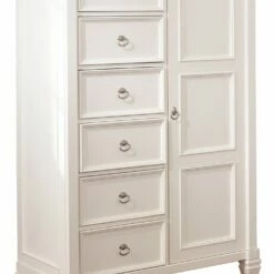 Ashley Furniture Prentice - White - Door Chest Chests