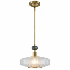 Uttermost Giovane Antique Brass 1 Light Pendant