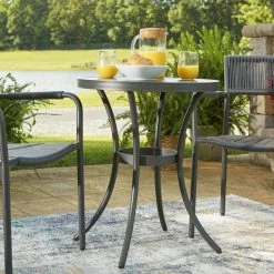 Best Pirce 👍 Signature Design By Ashley® Crystal - Gray - Chairs W/table Set (3/cn) ✔️ 17 Signature Design By Ashley® Crystal - Gray - Chairs W/table Set (3/cn)