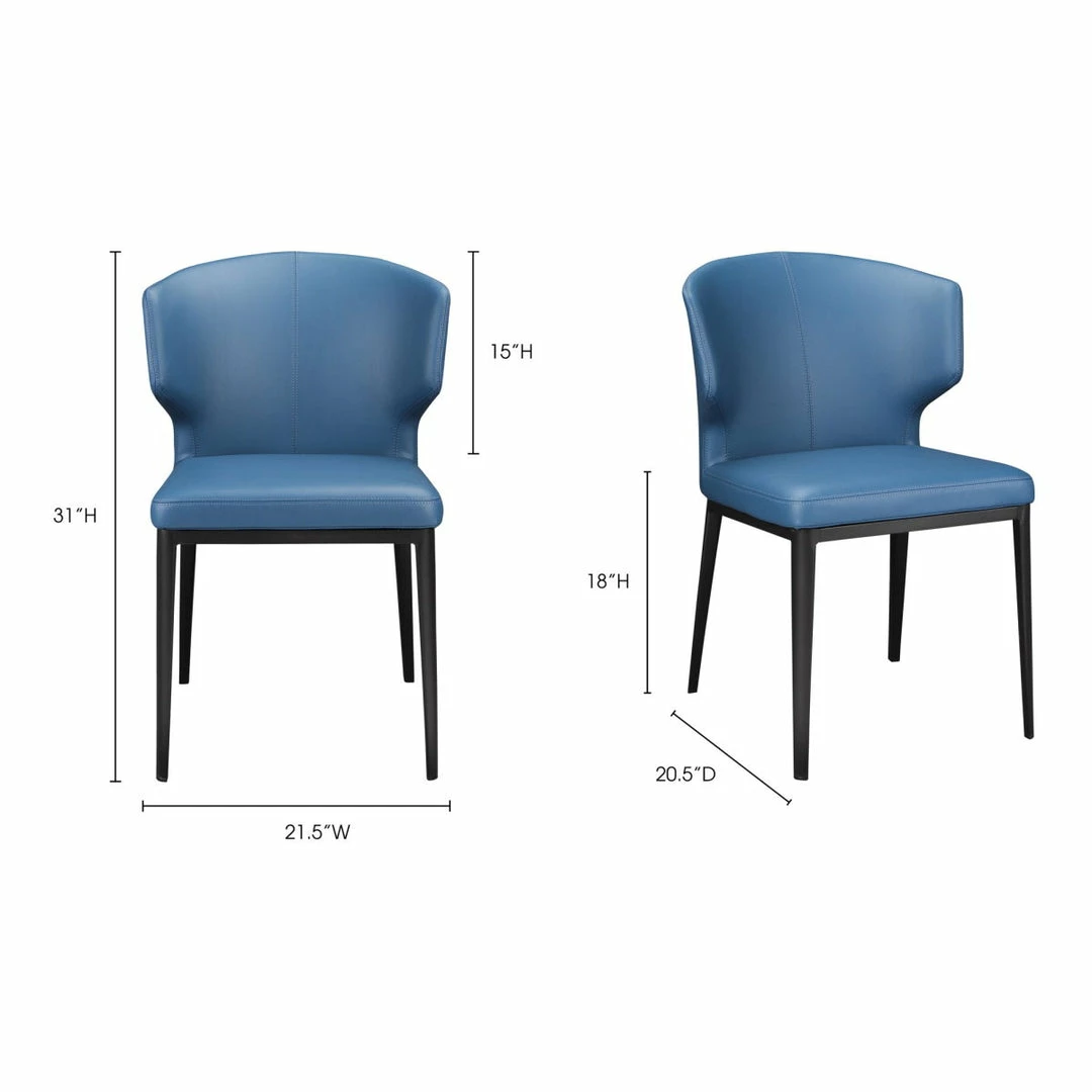 Cheapest 🌟 Moe's Home Collection Chairs Delaney Side Chair Steel Blue-m2 👏 4 Moe's Home Collection Chairs Delaney Side Chair Steel Blue-m2