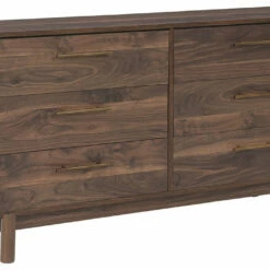 Signature Design By Ashley® Dressers Calverson - Mocha - Six Drawer Dresser - Small