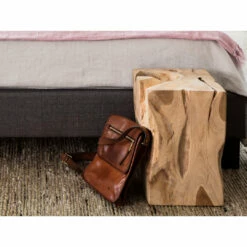 Moe's Home Collection Natural Teak Wood End Table