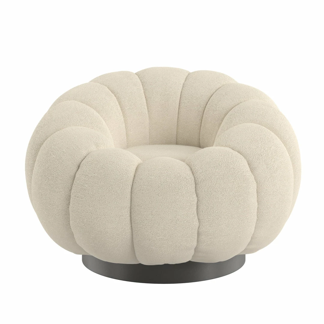 Wholesale 🧨 Emerald Home Lily Pumpkin Swivel Accent Chair Beige Chairs 👍 7 Emerald Home Lily Pumpkin Swivel Accent Chair Beige Chairs