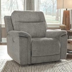 Ashley Furniture Reclining Furniture Mouttrie - Smoke - Pwr Recliner/adj Headrest