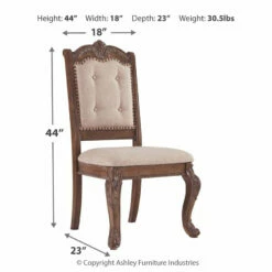 Ashley Furniture Charmond - Brown - Dining Uph Side Chair (2/cn) Chairs