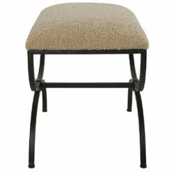 Benches Uttermost Hacienda Plush Latte Small Bench