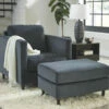 Signature Design By Ashley® Kennewick - Shadow - 2 Pc. - Chair With Ottoman Chair & Ottoman Sets