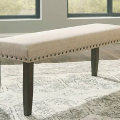 Ashley Furniture Benches Rokane - Light Brown - Large Uph Dining Room Bench