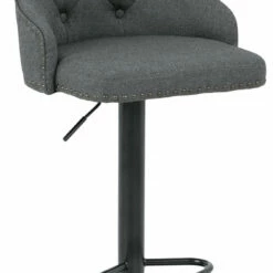 Signature Design By Ashley® Stools Gaddison - Gray/black - Tall Uph Swivel Barstool(2/cn)