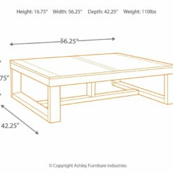 Ashley Furniture Watson - Dark Brown - Rectangular Cocktail Table